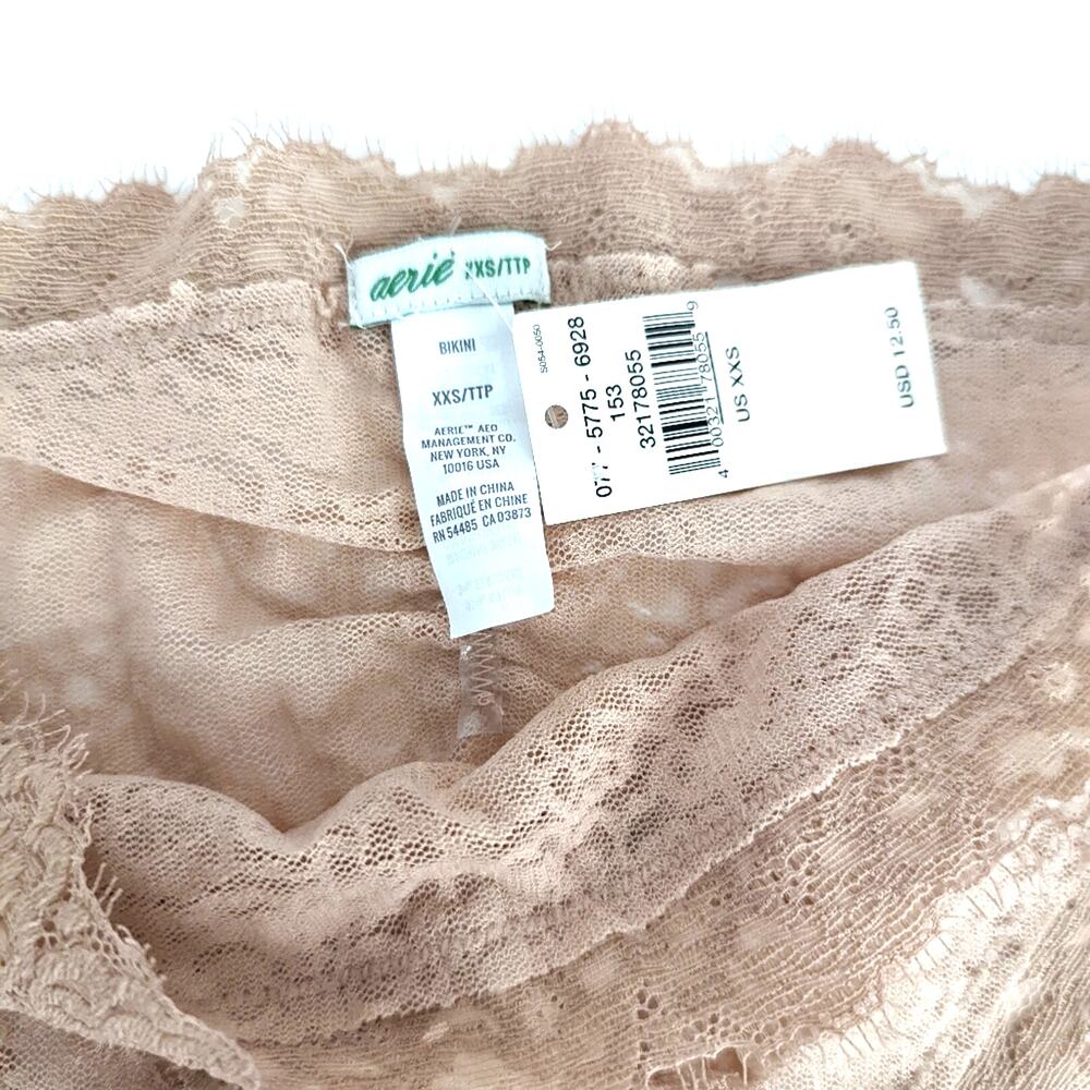 NEW Aerie Eyelash Lace Cheeky Panties - XXS - Picture 3 of 5